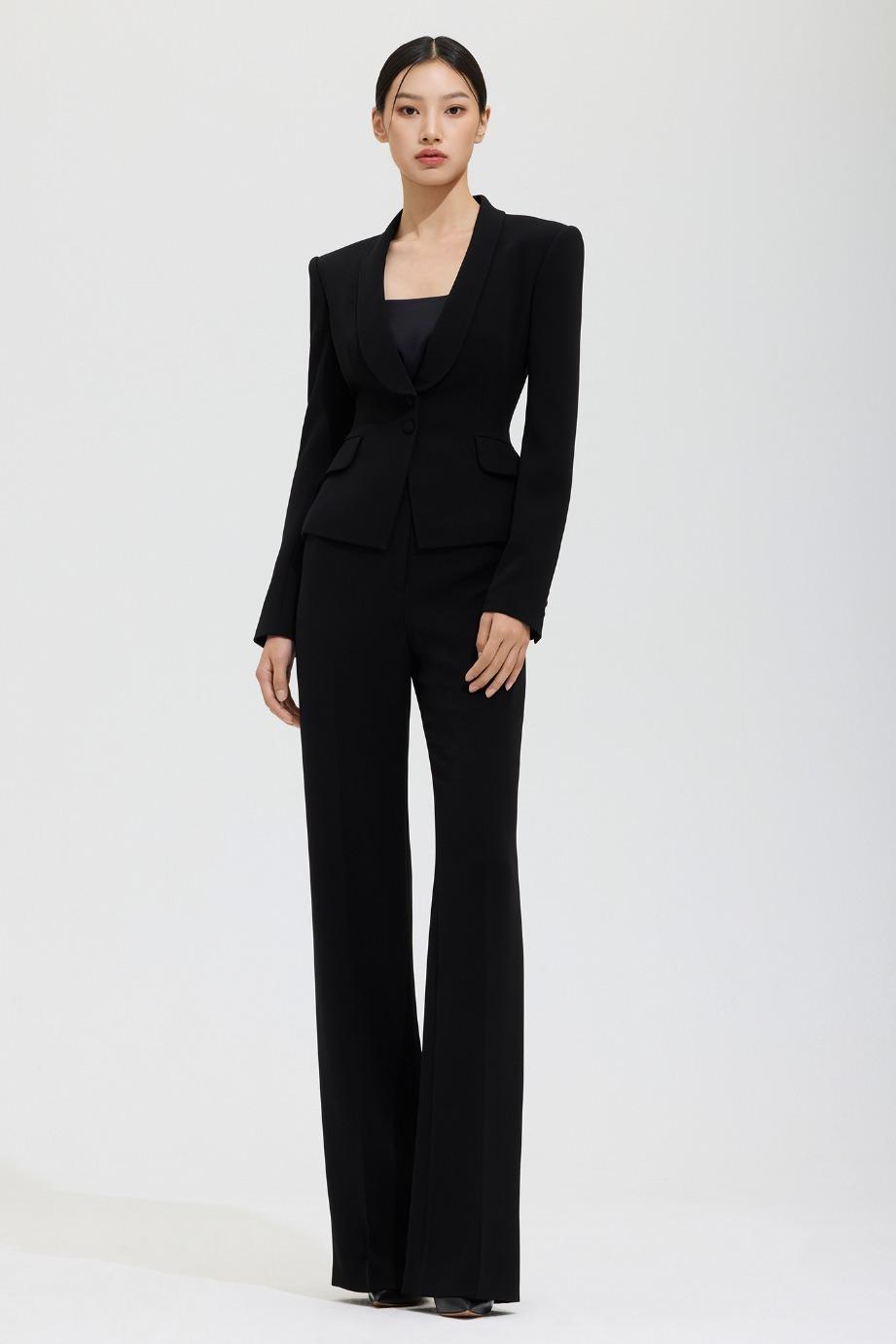 CREPE STRAIGHT LINE PANTS