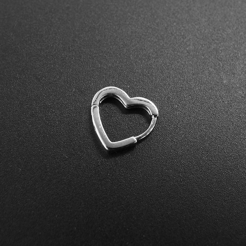 러블리 하트 원터치 링 귀걸이 E-0215