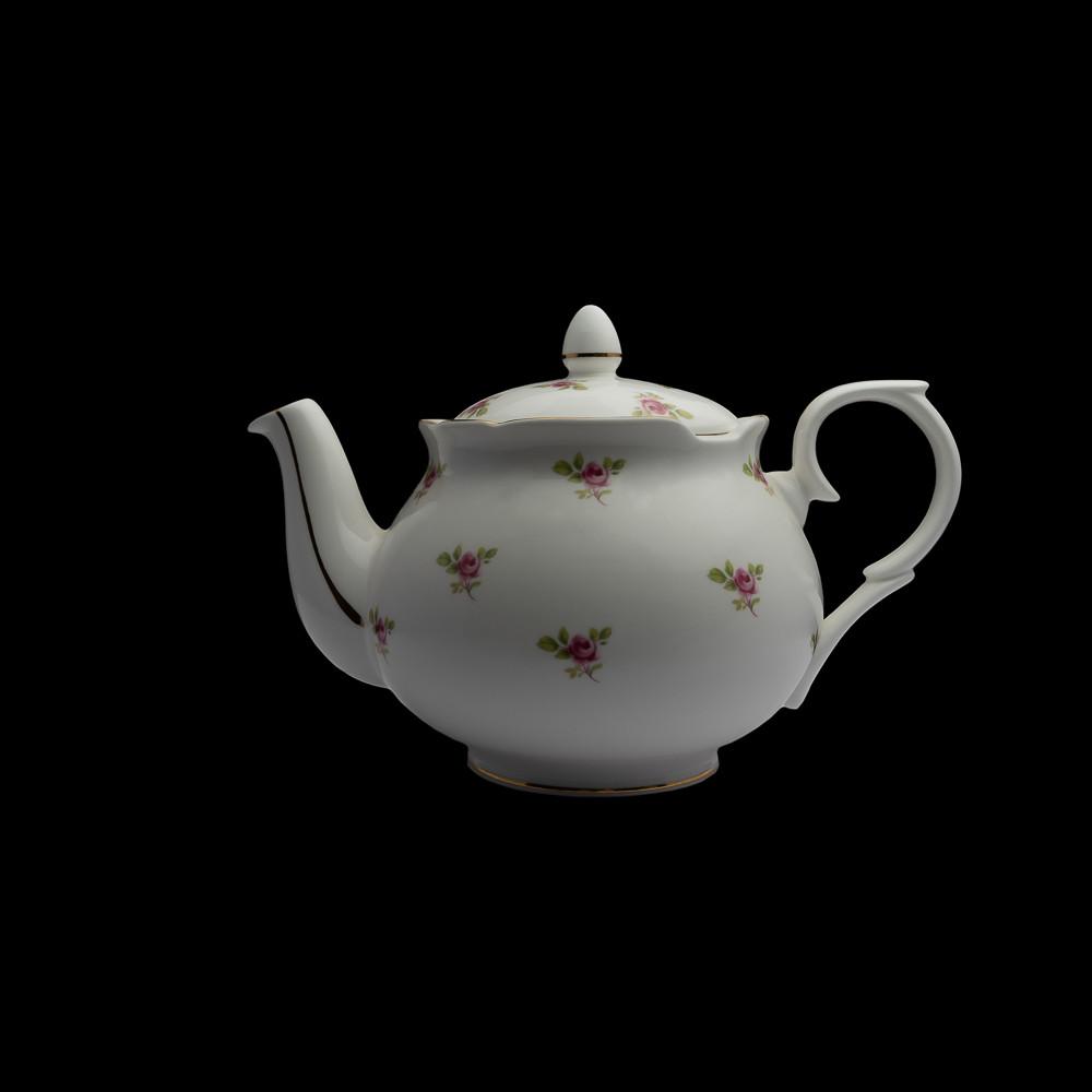 더치스 본 차이나 1888 도트로즈 6컵 티팟, Dot Rose 6 Cup Teapot, C77AMBROSE