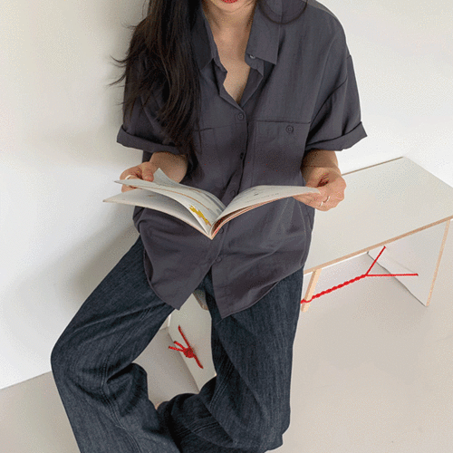 보일 나일론 반팔 셔츠 - 4 color