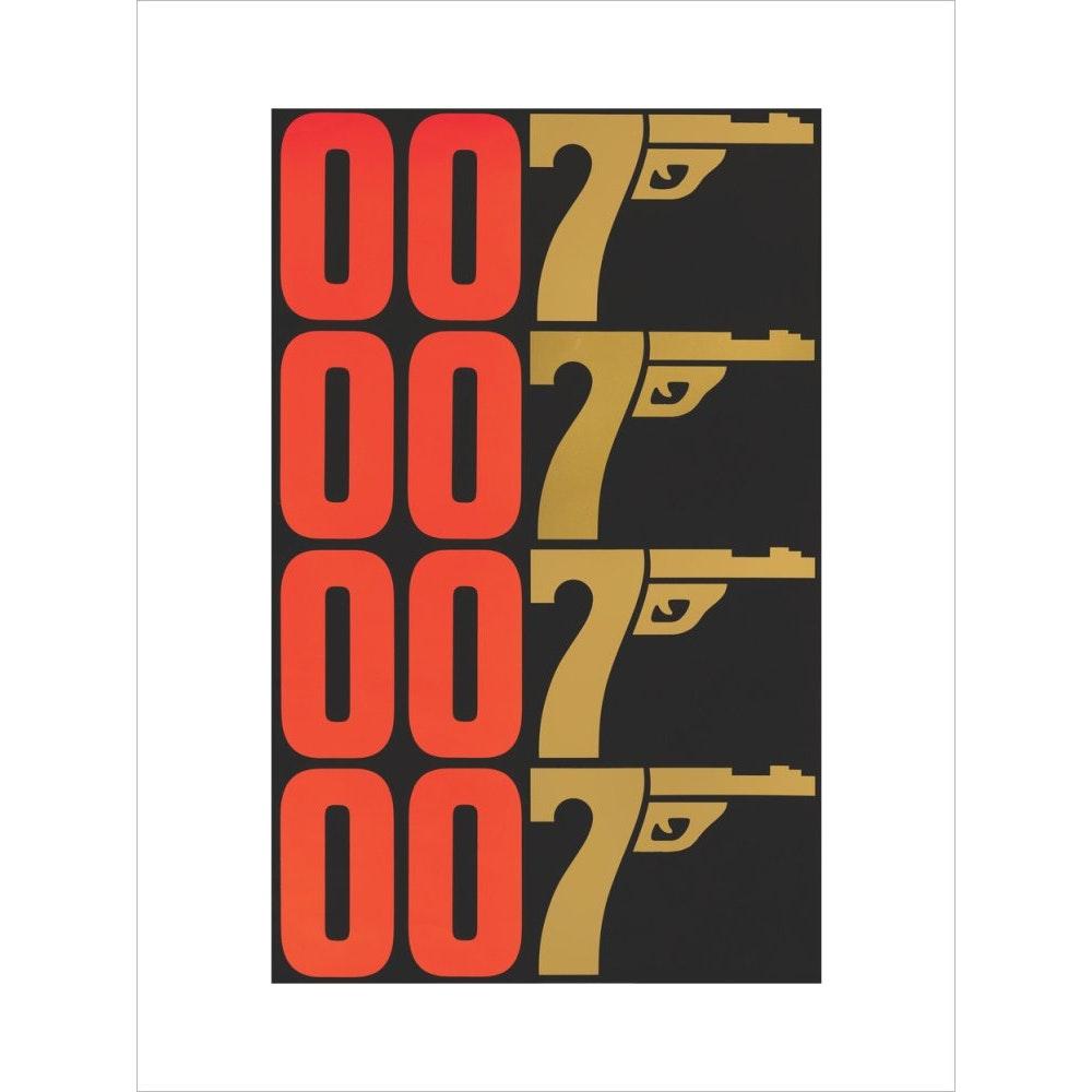 James Bond The Man With The Golden Gun Graphic Framed Art Print - By King & McGaw - art print / small / none