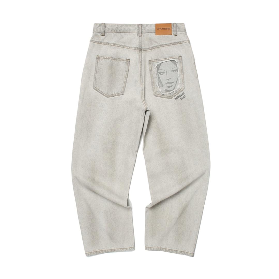 FACE DENIM PANTS
