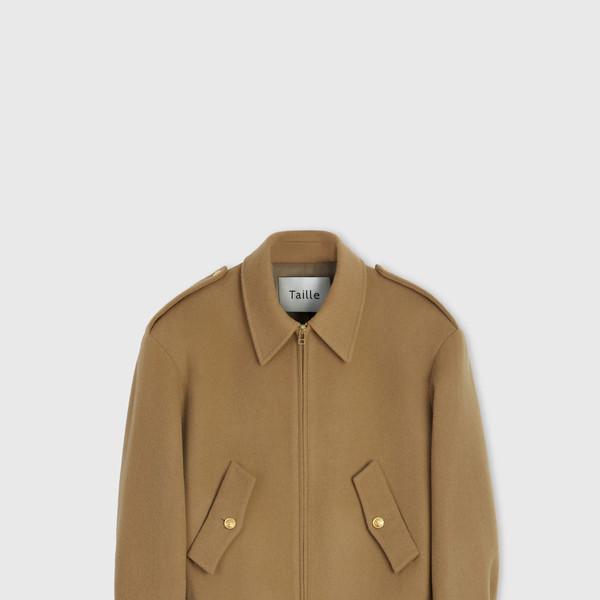 EPAULET WOOLEN OFFICER BLOUSON CAMEL