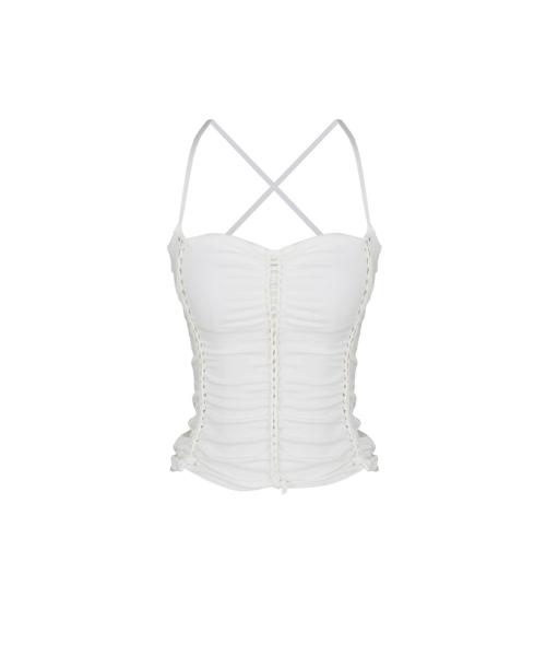 Braided Sleeveless Ivory