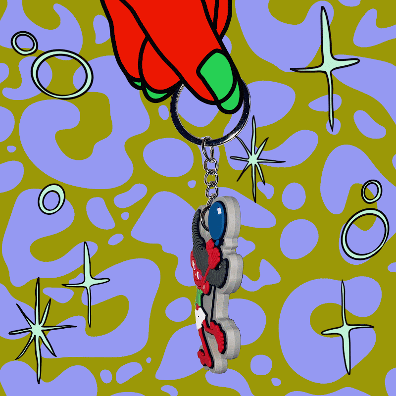 Hi Ho Ch3rry Rubber Keyring - Hi ho ver. SALE