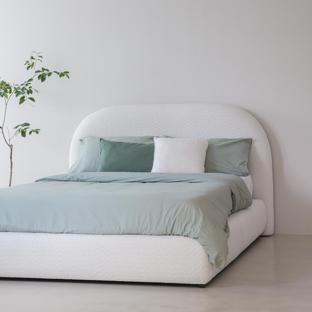 드모르 이홉 기능성 패브릭 라운드 침대 LK (KK/CK/EK 맞춤제작 가능)