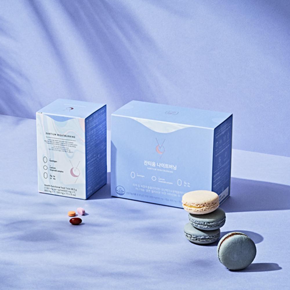 [예약배송 24일 출고] 안국건강 인생뷰티 잔티움 나이트버닝 30포 1박스 (1개월)