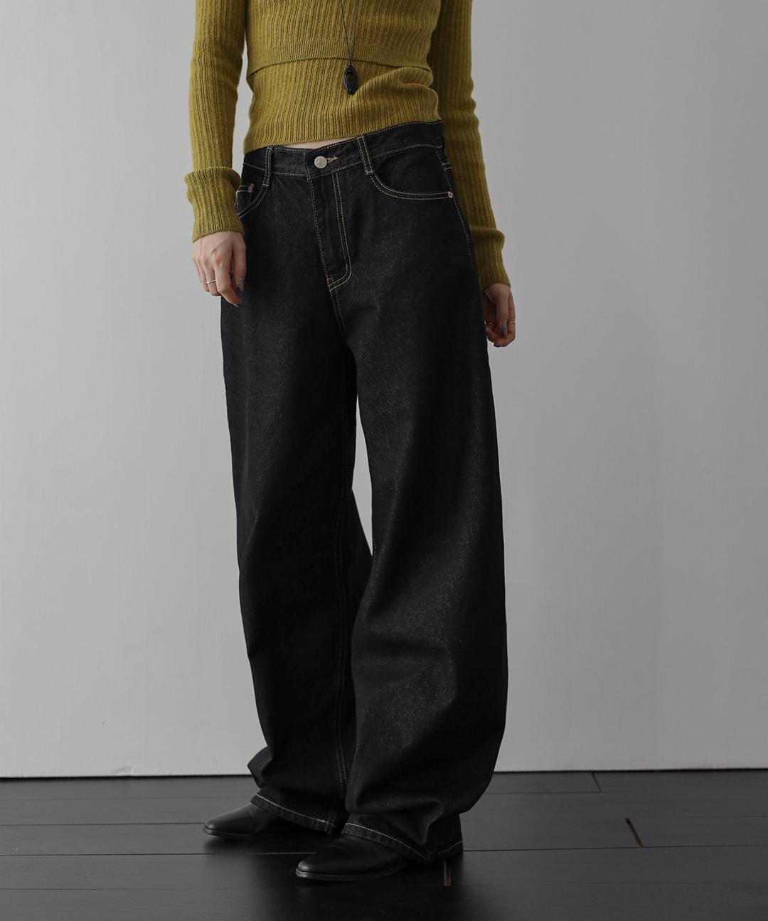 디오어 벌룬 와이드 생지 데님 팬츠 (와이드팬츠, 청바지, 벌룬팬츠)