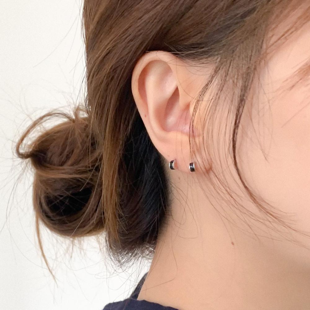 실버925 미니 커브 c자 초미니 은 귀걸이