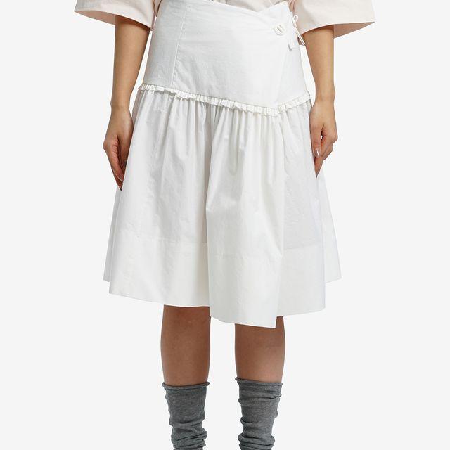 샌디 프릴 미디 스커트 (2 colors)