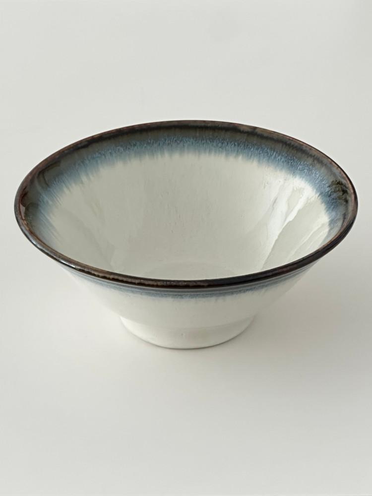 도자기 블루 수묵 덮밥 면기