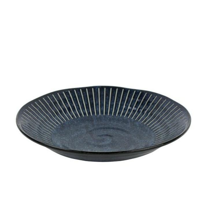 [티몬] 일제 시로센 깊은 원형접시 도자기 일식 플레이트