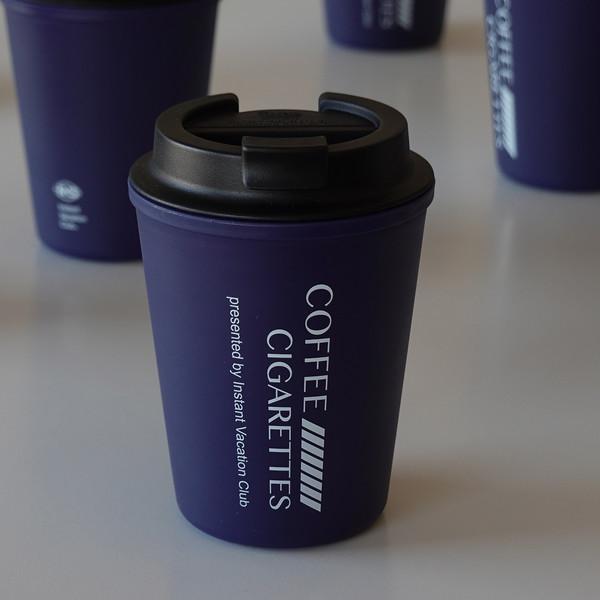 5주년 기념 블루 페이크 컵