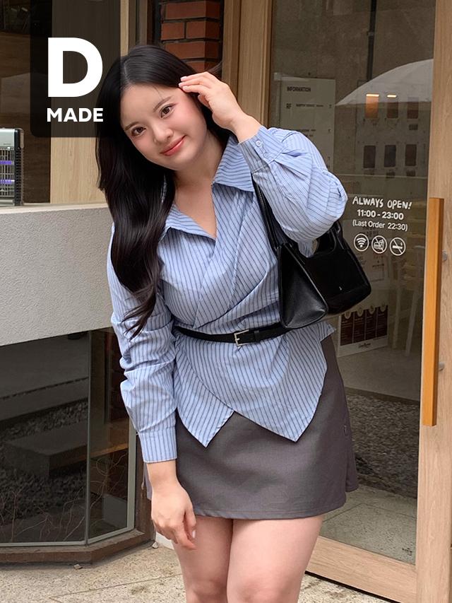 당당걸 🔴라이브/물결 PICK [MADE] 빅사이즈 S-4XL 데일리 베이직 무광 실버 스퀘어 레더 벨트