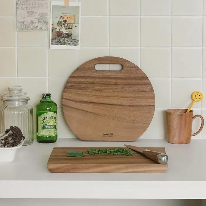 [gift] 밀리 레인트리 우드 도마 7type 선물포장 반달도마 원형도마