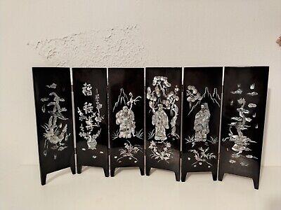 Eleganter Asiatisch Tisch Schirm mit Perlmutt .Tischsieb Asiatisch Kunst  | eBay