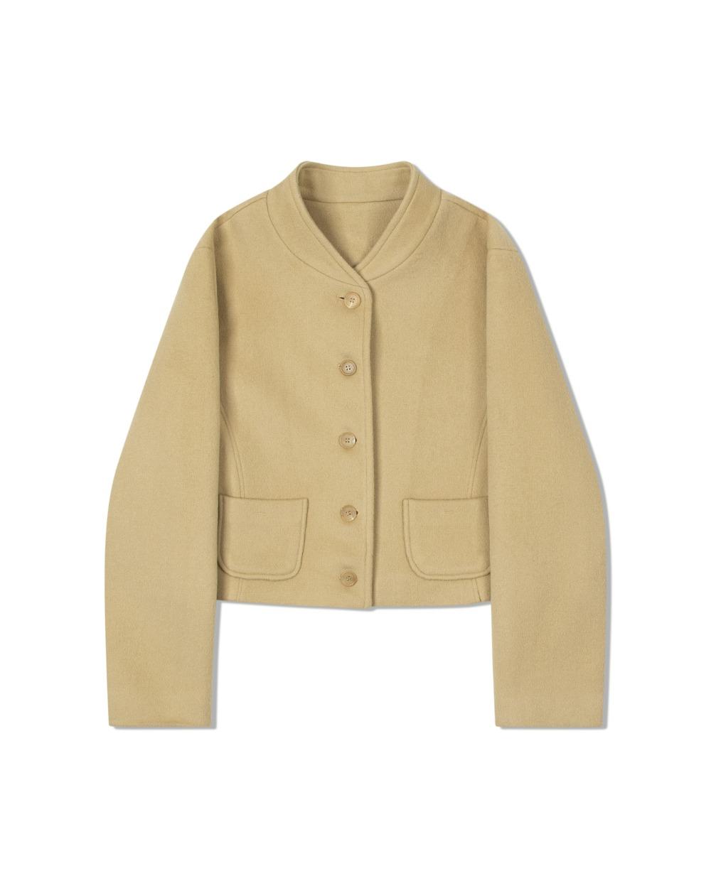 CASHMERE WOOL SHORT COAT (2color)