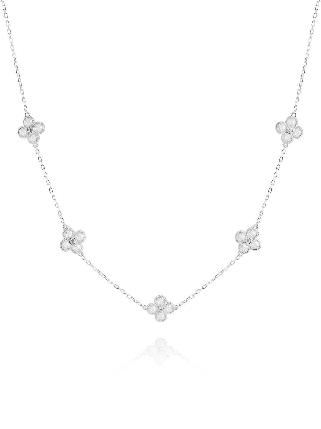 Art Deco Fiore briolette Cinque Necklace