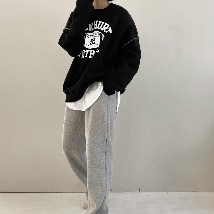 오버핏 풋볼 기모 특양면맨투맨 *남녀공용*