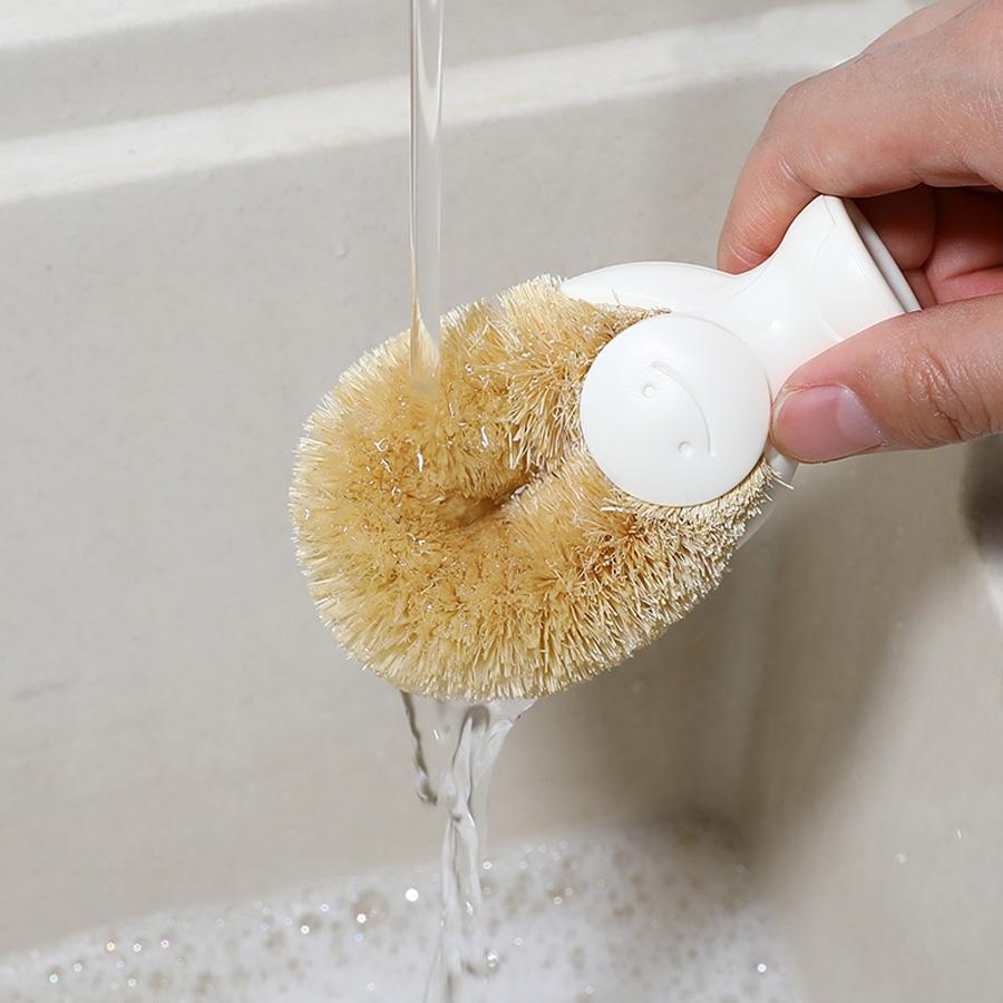 스마일 스탠딩 주방 다목적 야자수 브러쉬