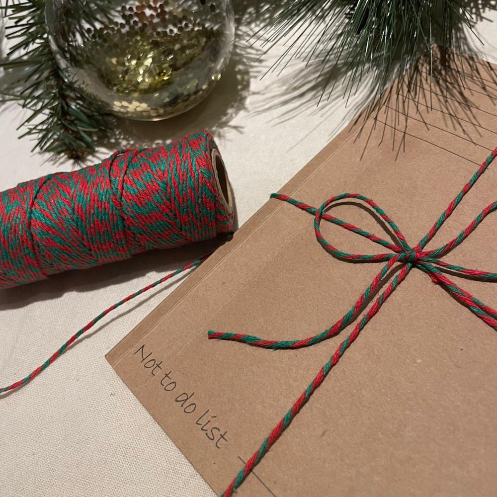 퐁마트 크리스마스 트와인끈 포장리본 크리스마스선물포장