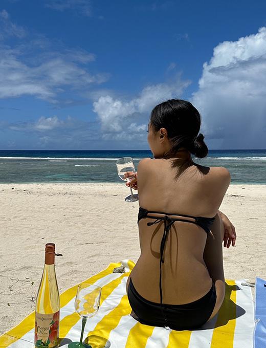 SUNNY 컬러 튜브탑 비키니