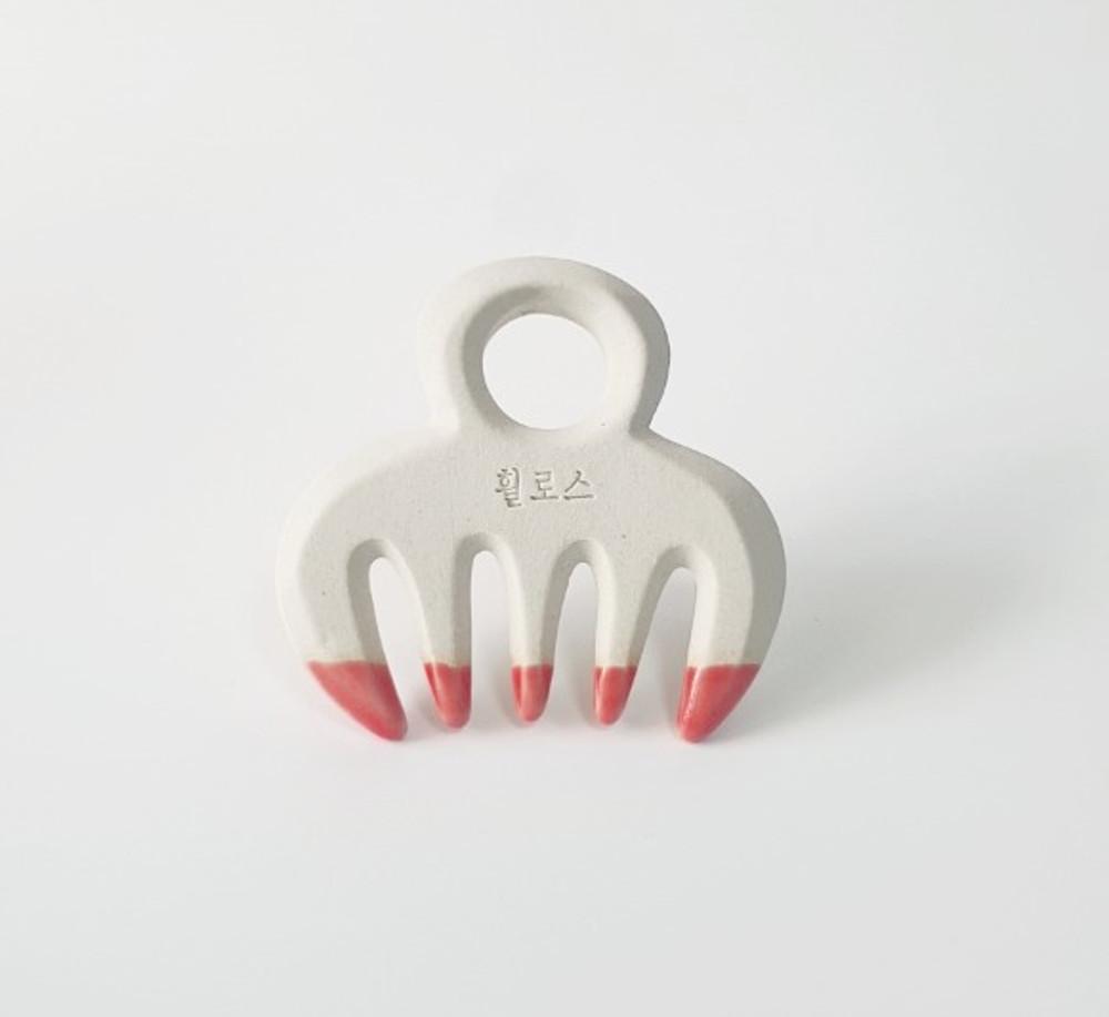 휠로스테라피 테라브러쉬 얼굴리프팅 도자기 빗 괄사 두피 마사지