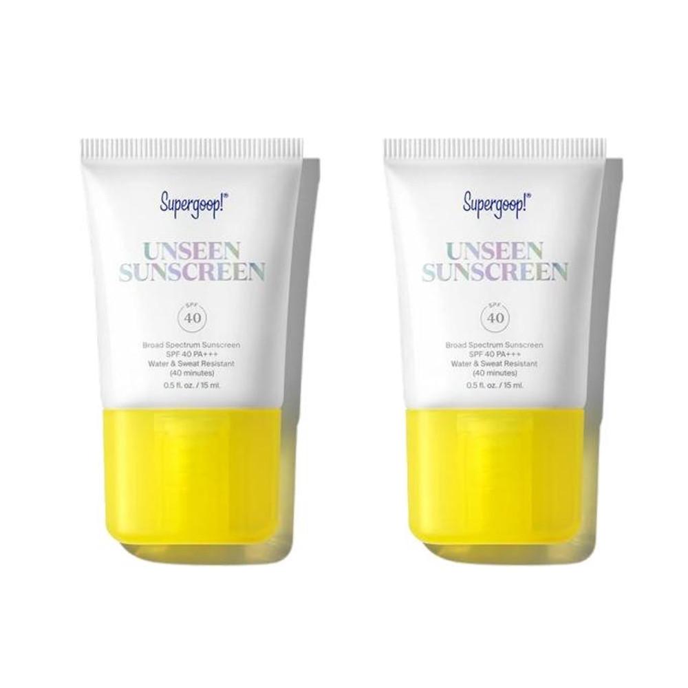 미국 슈퍼굽 Supergoop Unseen SPF 40 선크림 15ml 2팩