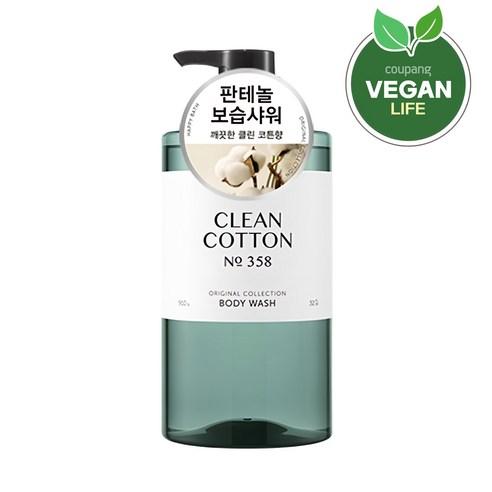 해피바스 오리지널 컬렉션 약산성 대용량 바디워시 클린코튼향, 910g, 1개 - 바디워시 | 쿠팡