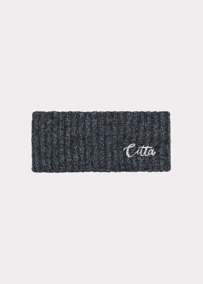 Signature Logo Knit Hair Band_CTA929(Charcoal)