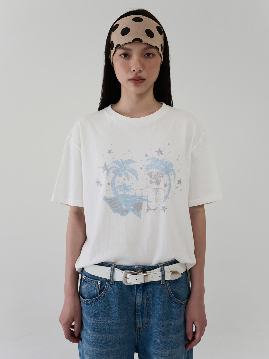 DREAMY ISLAND T-SHIRT - SKY