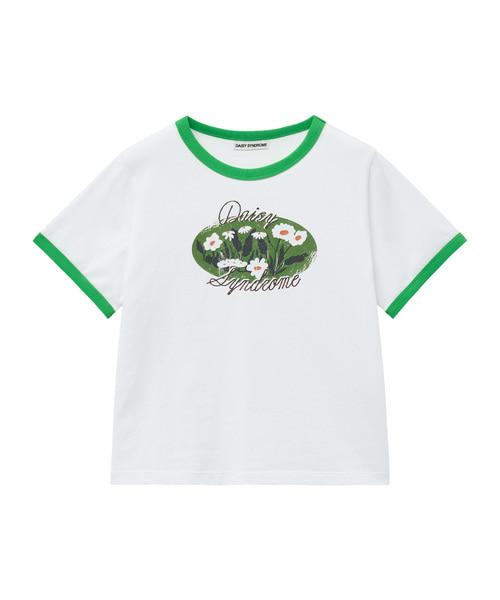 GARDEN RINGER CROP TEE green