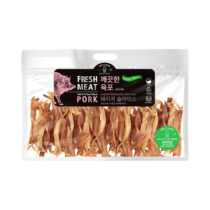 오래오래프로젝트 깨끗한 육포 돼지귀 슬라이스 350g