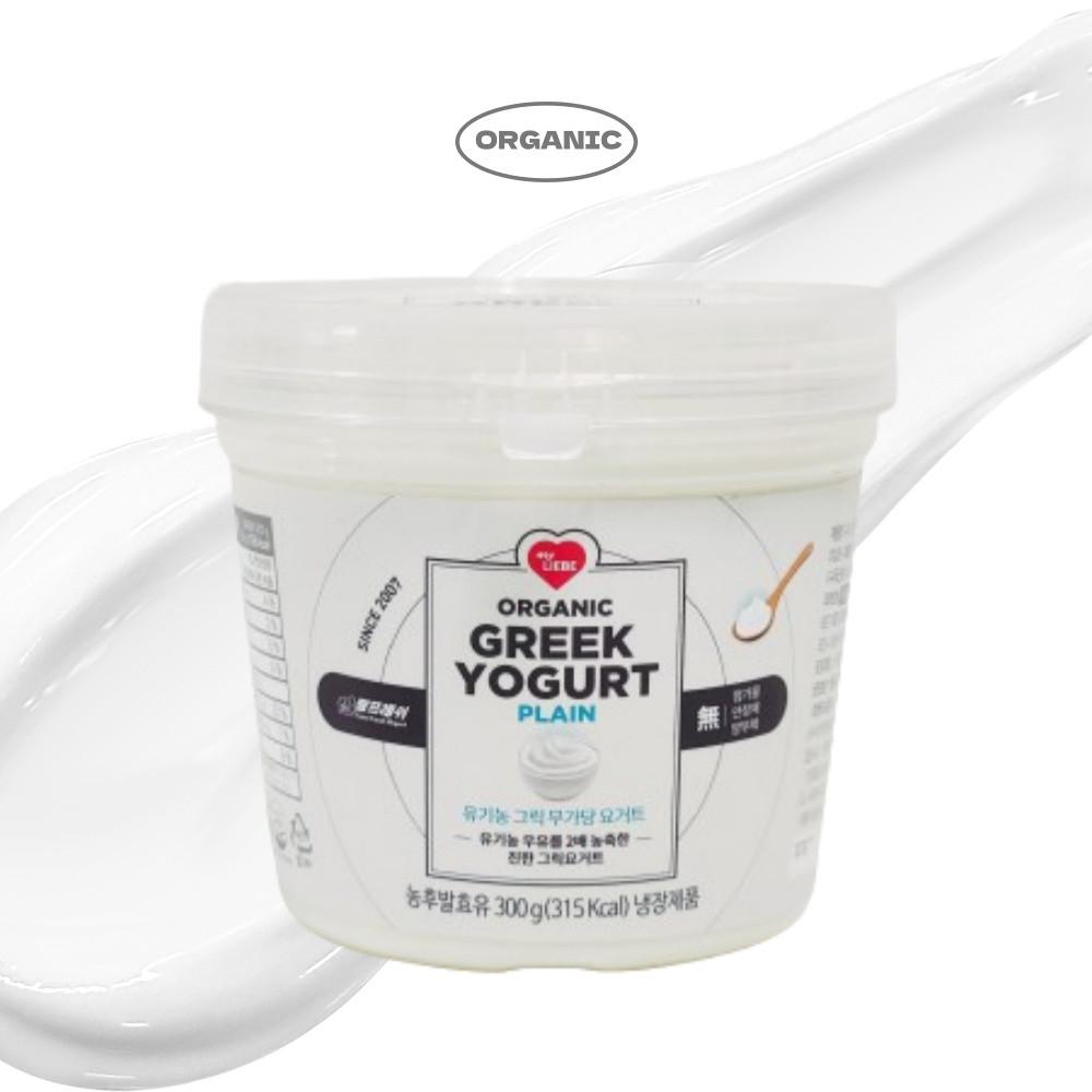 [팜프레쉬] 유기농 그릭요거트 무가당 300g 유산균 프리미엄 플레인
