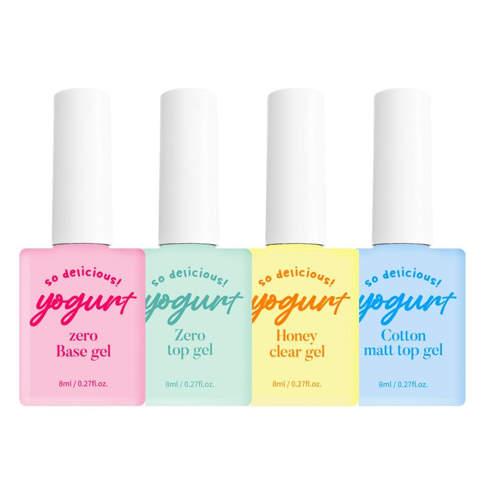 ★사은품 증정★요거트젤 기초젤 4종 세트 제로 베이스젤+탑젤+클리어젤+매트탑젤 베이직젤