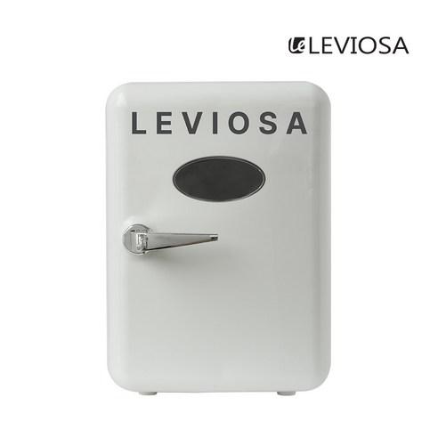 레비오사 멀티 미니 냉장고 4L LEMR-400RF 화이트 레트로 감성 다용도 가정용 화장품 냉장고, LEMR-400RF