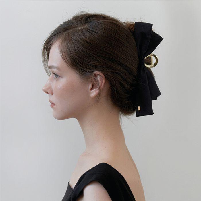 breeze dressy ribbon claw - black