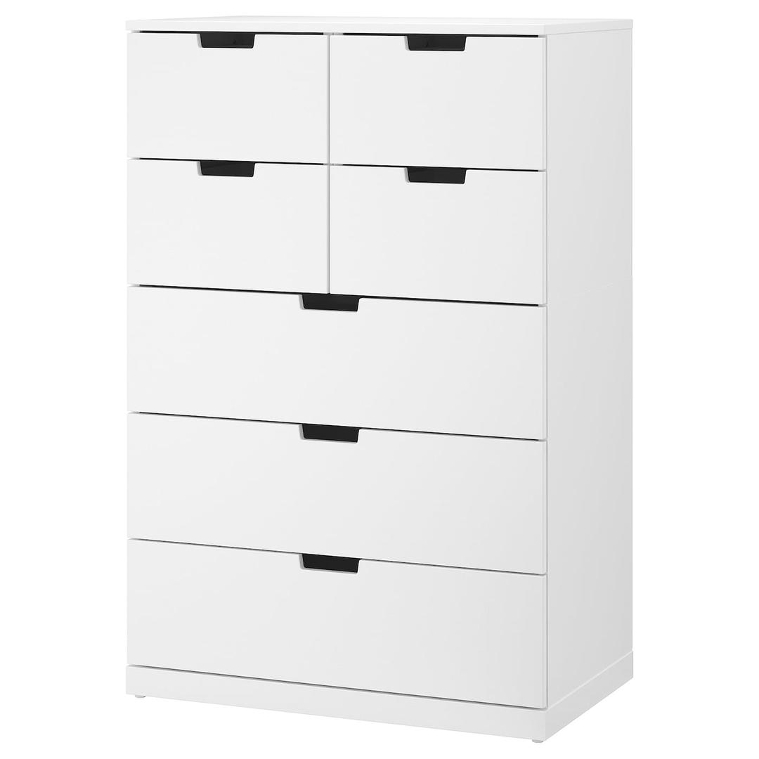 NORDLI 노르들리 7칸서랍장 - 화이트 80x122 cm