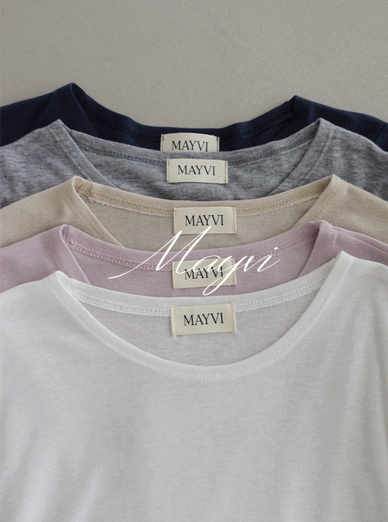 언더비 [스프링🌸/Mayvi/두장이상할인]  시즌 라이트 여리핏 티셔츠 (5 color), 울 15%