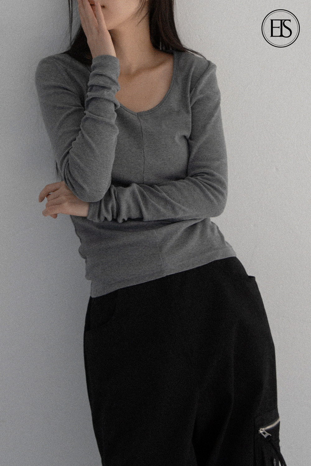 (MADE) GOLGI V-NECK T (4COLORS)