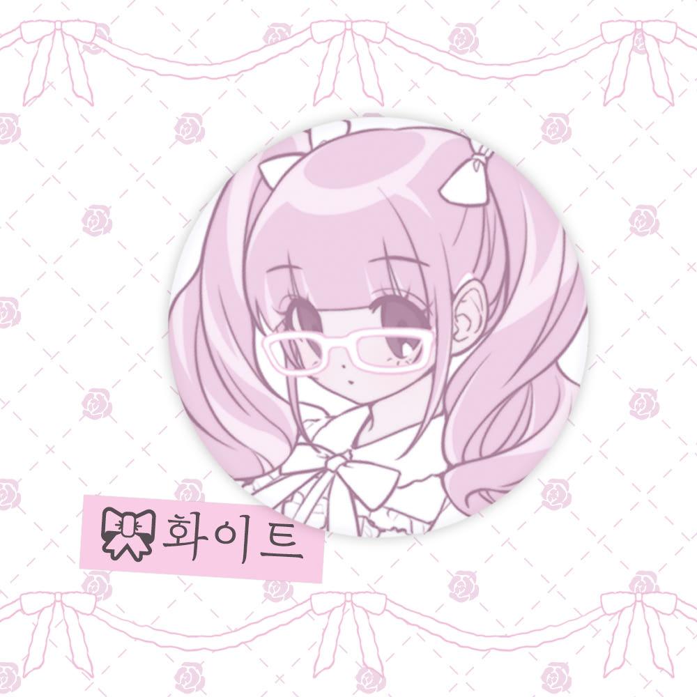 [펌펌] 외톨이소녀★메타!! 핀버튼 - 화이트