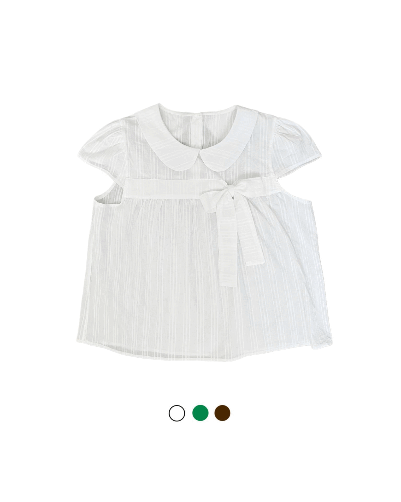 페인츄 [New컬러추가] Ribbon bl / 리본 체크 블라우스 (3col)