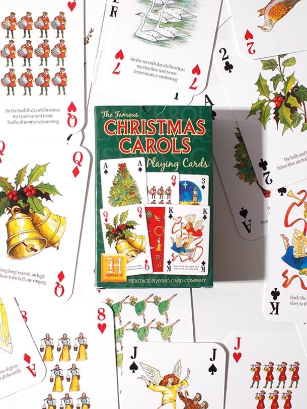 heritage playing card - christmas carols