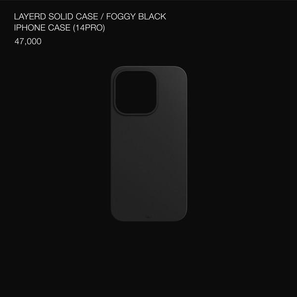 LAYERED SOLID CASE / FOGGY BLACK