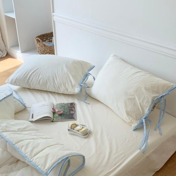 [MADE] 셔벗 스노우리플 시어서커 고밀도 순면 차렵이불 (4color)