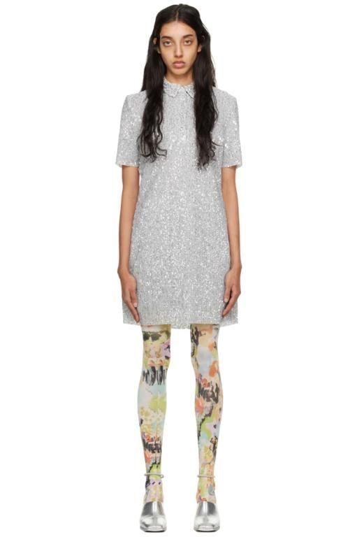 Silver Kalmi Minidress 231905F052002