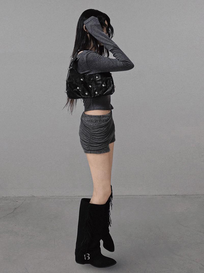 ANGORA SOFT WRAP KNIT SHORTS 앙고라 소프트 랩니트 쇼츠