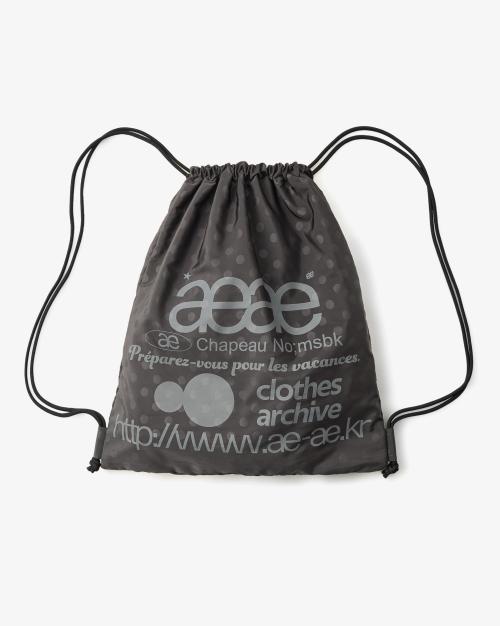 WEB LOGO DOT GYM SACK [GREY]