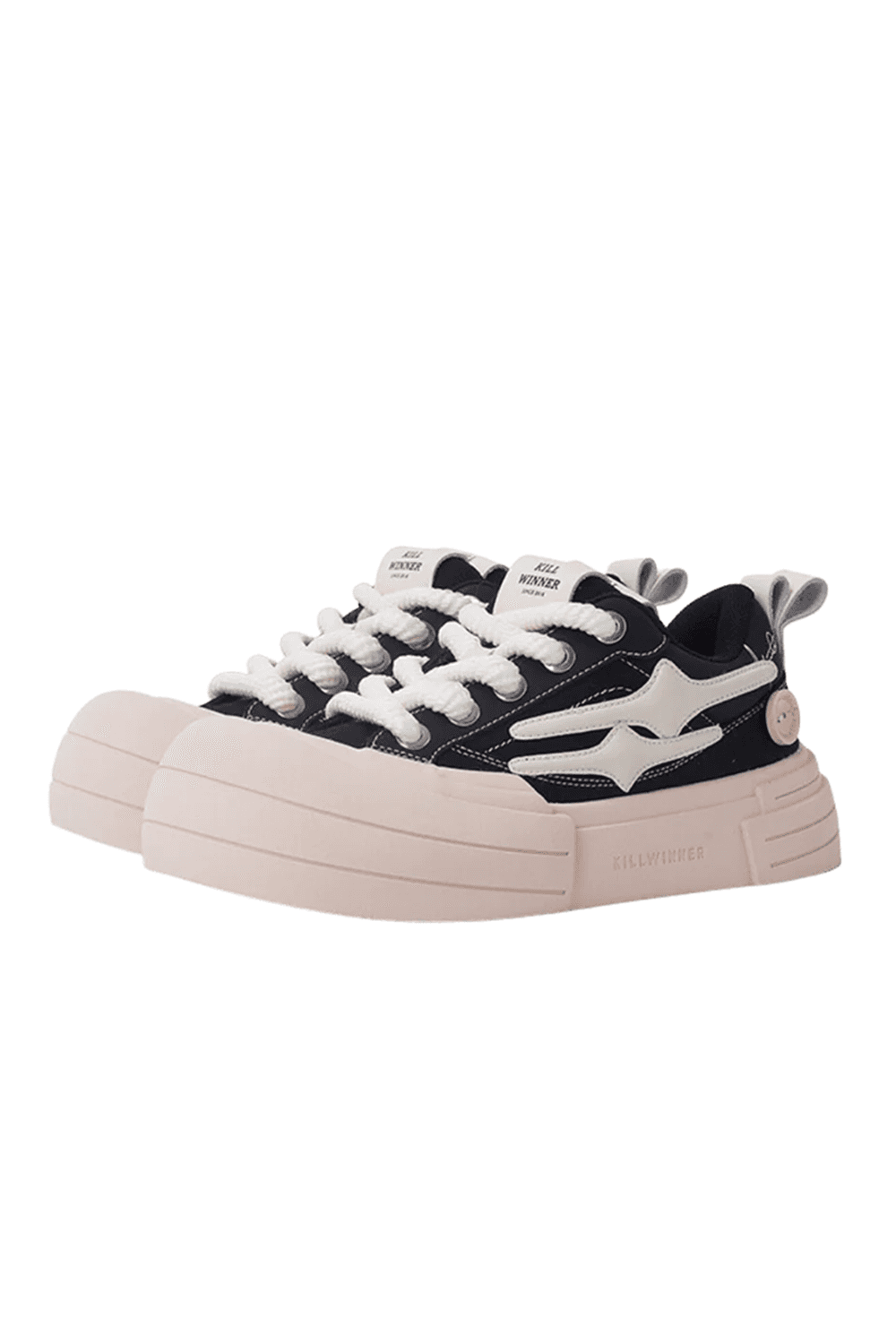 Smile Life Sneaker - Black - US 5 MEN/US 6.5 WOMEN=IT 35 / Black / Unisex