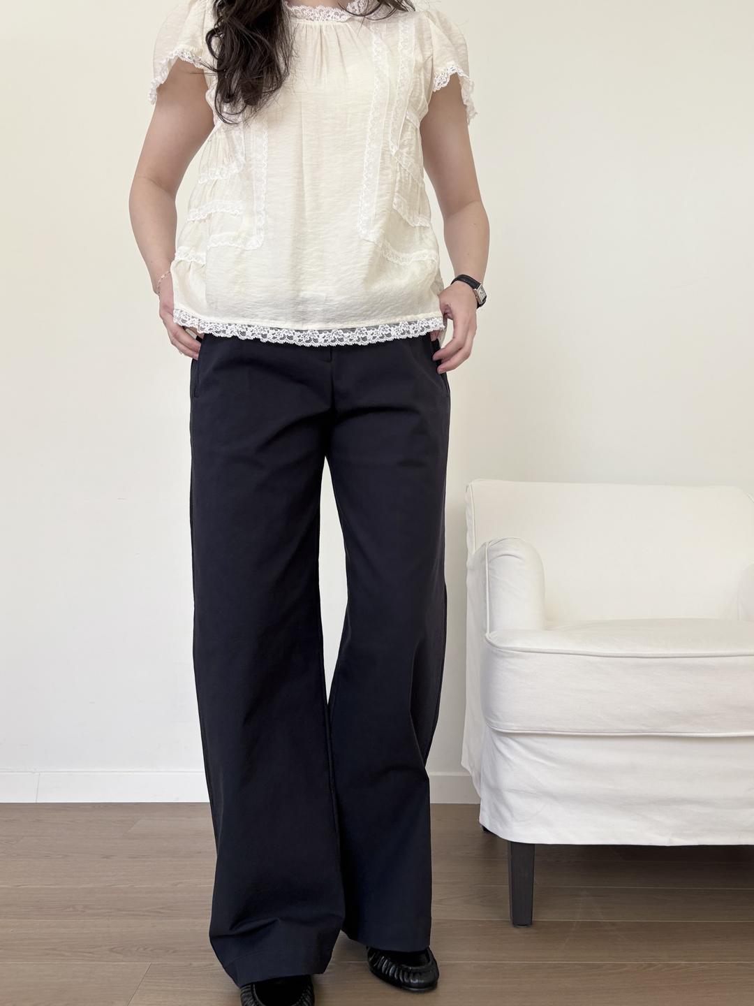 basket cotton slacks